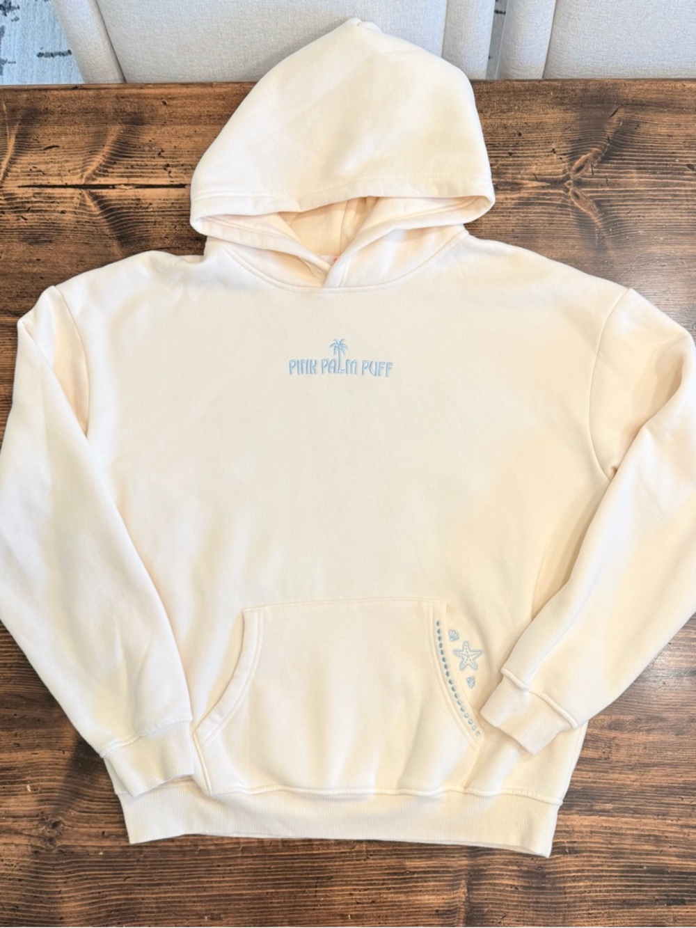 NEW Pink Palm Puff x Embreigh Hoodie - Picture 4 of 6
